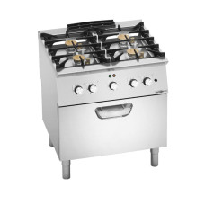 Плита газова з 4 конфорками GGM Gastro GHB879F+EBB4