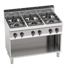Плита газова з 6 конфорками GGM Gastro GHB171P