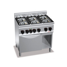 Плита газова з 6 конфорками GGM Gastro GHB199H+GB8