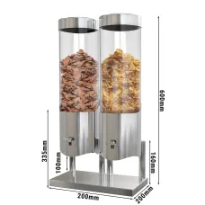 Подвійний диспенсер для мюслі Ø 12 cm GGM Gastro MUSPDG2C