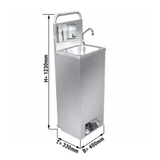 Портативний рукомийник GGM Gastro HWBP4312PS