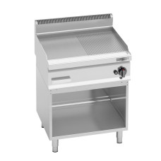 Поверхня для смаження Газ - гладка поверхня, Рифлена (8 кВт) GGM Gastro GGB663MGG#SET