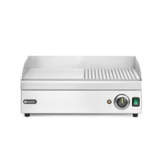 Поверхня для смаження-гриль - 1/2 - гладка, 1/2 - рифлена - Kitchen Line, 20-240В/2400Вт, 527х404х(В)233мм 154946 Hendi Stainless steel