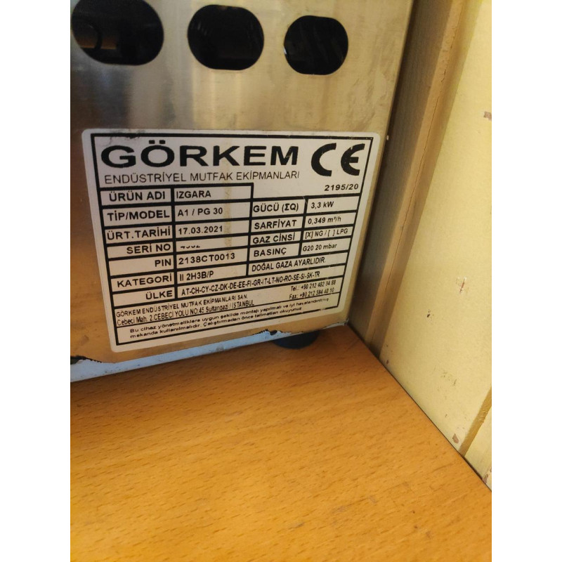 Поверхня газова гаряча чавун гладка/рифлена Görkem PG 50