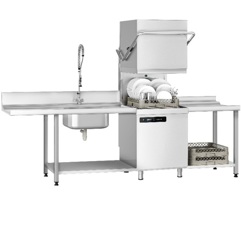 Прохідна посудомийна машина GGM Gastro DS430L-EK#SET-R