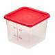 Прозорий поліпропіленовий контейнер для зберігання їжі CamSquare®, Cambro, 5,7 л, 215x215x(H)185 мм 6SFSPP190