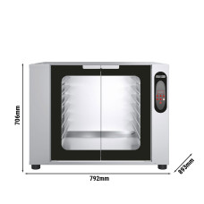 Розстоєчна шафа зі зволоженням 12x 600 x 400 mm GGM Gastro GSV1264D