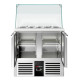 Саладетта зі скляною вітриною PREMIUM 0,9 x 0,7 GGM Gastro SAG97DRG-OG#GSG97