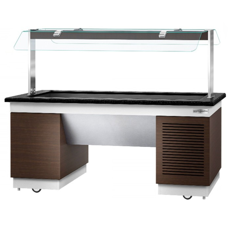 Салат-бар охолоджуваний 2,0 x 1,0 м - 5 х GN 1/1 GGM Gastro KPIN219