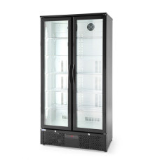 Шафа холодильна, 2-х дверна 458, 900x515x(H)1820 мм 233931 Hendi Aluminium;Chrome-plated;Hardened glass;Powder coated metal