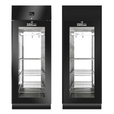 Шафа холодильна Meatico AC9608 STG GREEN MEAT 700 BLACK PANORAMA