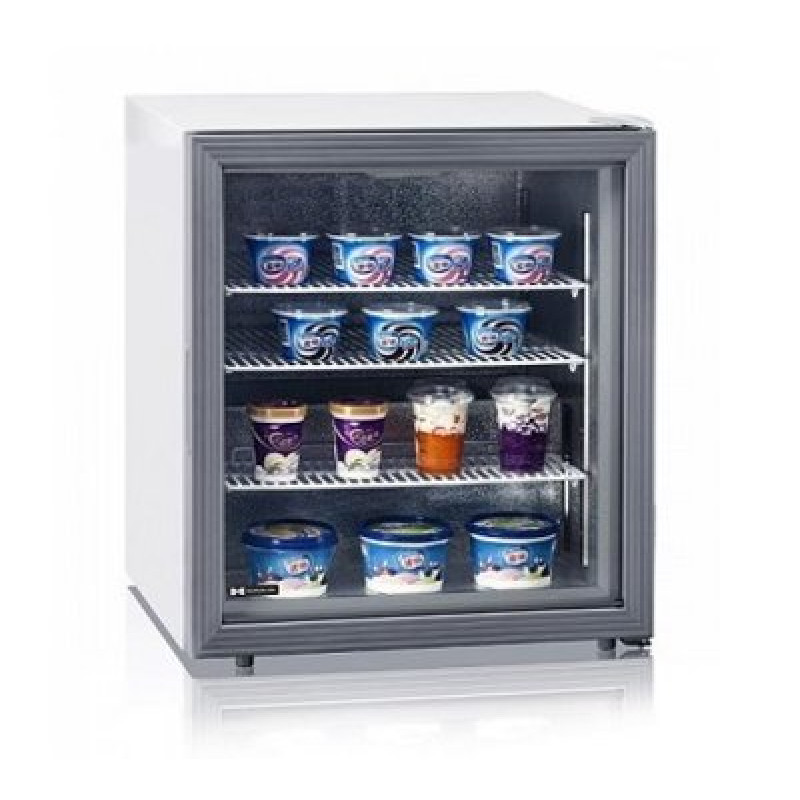 ШАФА МОРОЗИЛЬНА БАРНА HURAKAN HKN-UF100G НА 88 Л, СКЛЯНІ РОЗПАШНІ ДВЕРІ