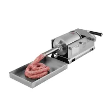 Шприц ковбасний ZUVER Stuffer Horizontal 3 (SH-3) корпус нержавіюча сталь S/S201 (преміальна марка), міцні шестерні, 2 швидкості
