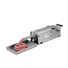 Шприц ковбасний ZUVER Stuffer Horizontal 5 (SH-5) корпус нержавіюча сталь S/S201 (преміальна марка), міцні шестерні, 2 швидкості