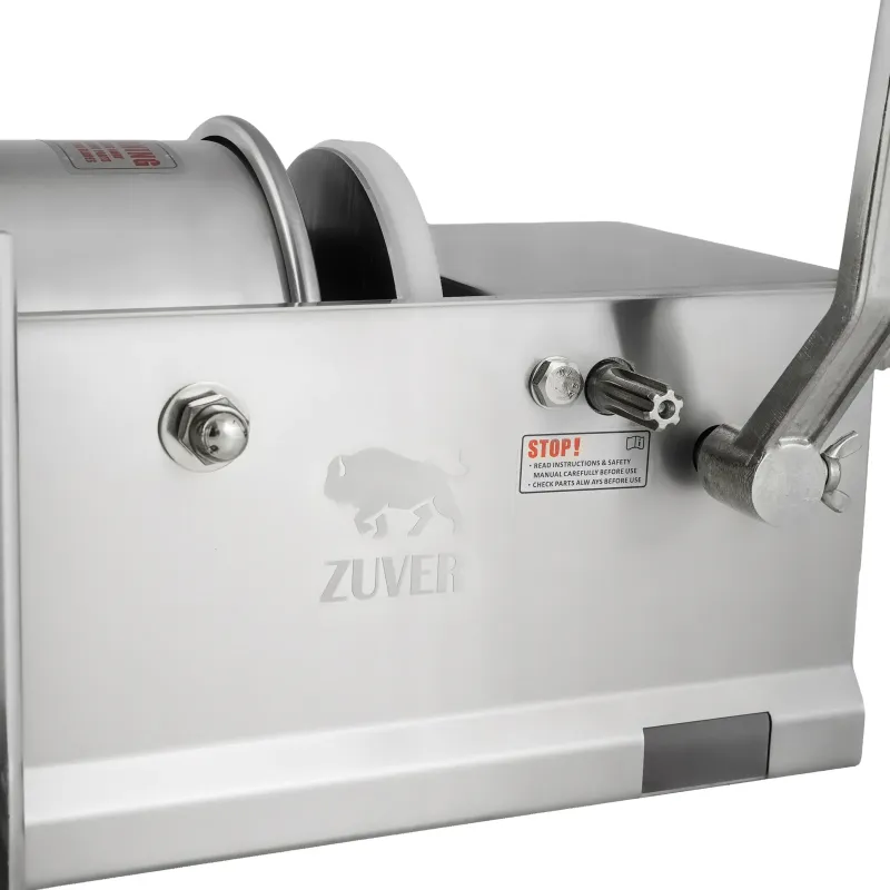 Шприц ковбасний ZUVER Stuffer Horizontal 5 (SH-5) корпус нержавіюча сталь S/S201 (преміальна марка), міцні шестерні, 2 швидкості, 5 насадок, 2 ущільнювальні кільця