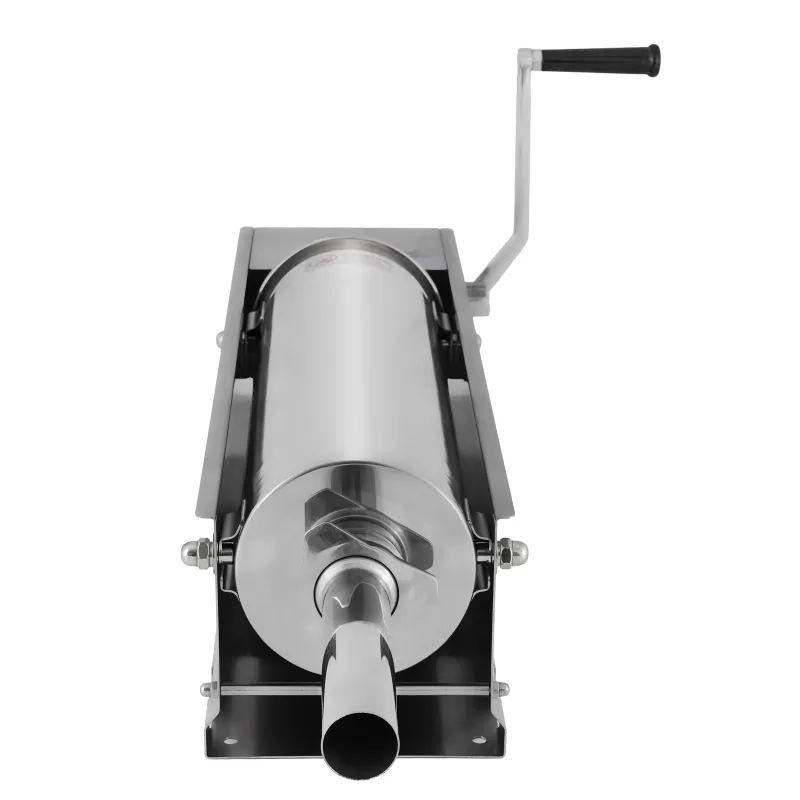Шприц ковбасний ZUVER Stuffer Horizontal 7 (SH-7) корпус нержавіюча сталь S/S201 (преміальна марка), міцні шестерні, 2 швидкості, 5 насадок, 2 ущільнювальні кільця