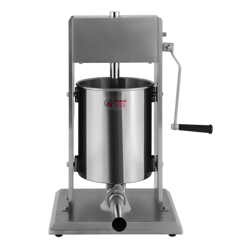 Шприц ковбасний ZUVER Stuffer Vertical 10 (SV-10) корпус нержавіюча сталь S/S201 (преміальна марка), міцні шестерні, 2 швидкості, 5 насадок, 2 ущільнювальні кільця 