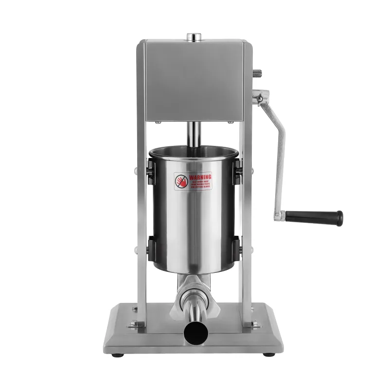 Шприц ковбасний ZUVER Stuffer Vertical 3 (SV-3) корпус нержавіюча сталь S/S201 (преміальна марка), міцні шестерні, 2 швидкості, 5 насадок, 2 ущільнювальні кільця