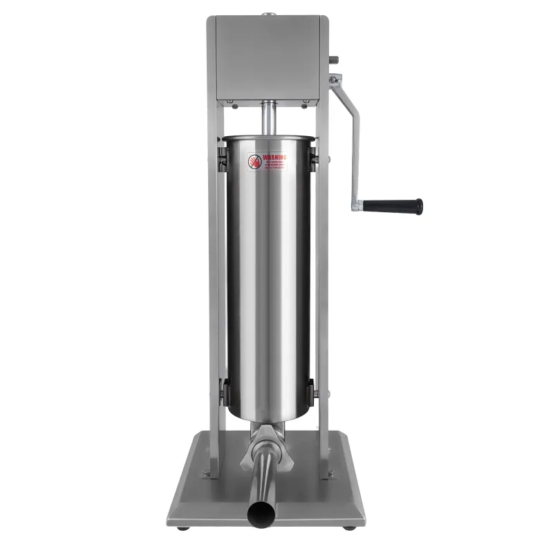 Шприц ковбасний ZUVER Stuffer Vertical 7 (SV-7) корпус нержавіюча сталь S/S201 (преміальна марка), міцні шестерні, 2 швидкості, 5 насадок, 2 ущільнювальні кільця