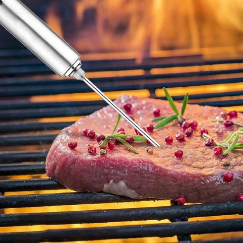 Шприц кухонний з нержавіючої сталі для маринування м'яса та птиці ZUVER MEAT-3