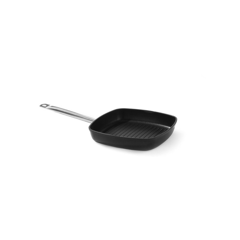 Сковорода гриль з рифленим дном Titanium Professional, 550x290x(H)55 мм 629802 Hendi Aluminium