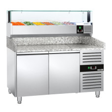 Стіл для охолодження для піци 1,5 x 0,8 m GGM Gastro POS158ND#AGS154LND