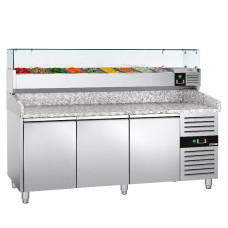 Стіл для охолодження для піци 2,0 x 0,8 m GGM Gastro POS208ND#AGG204ND