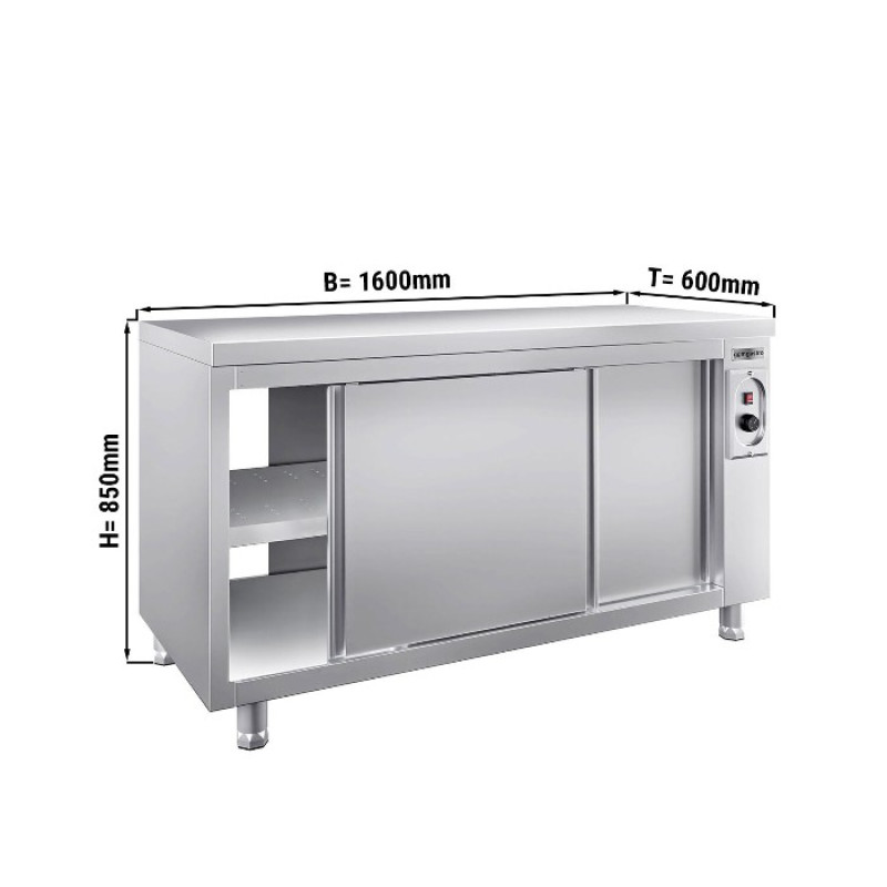 Стіл тепловий PREMIUM 1,6 m GGM Gastro WDR166