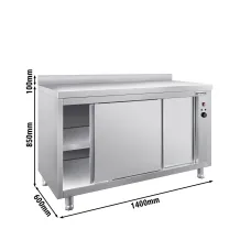 Стіл тепловий з бортом PREMIUM 1,4 m GGM Gastro WSR146A