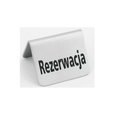 Табличка інформаційна – настільна «Rezerwacja» 663714 Hendi