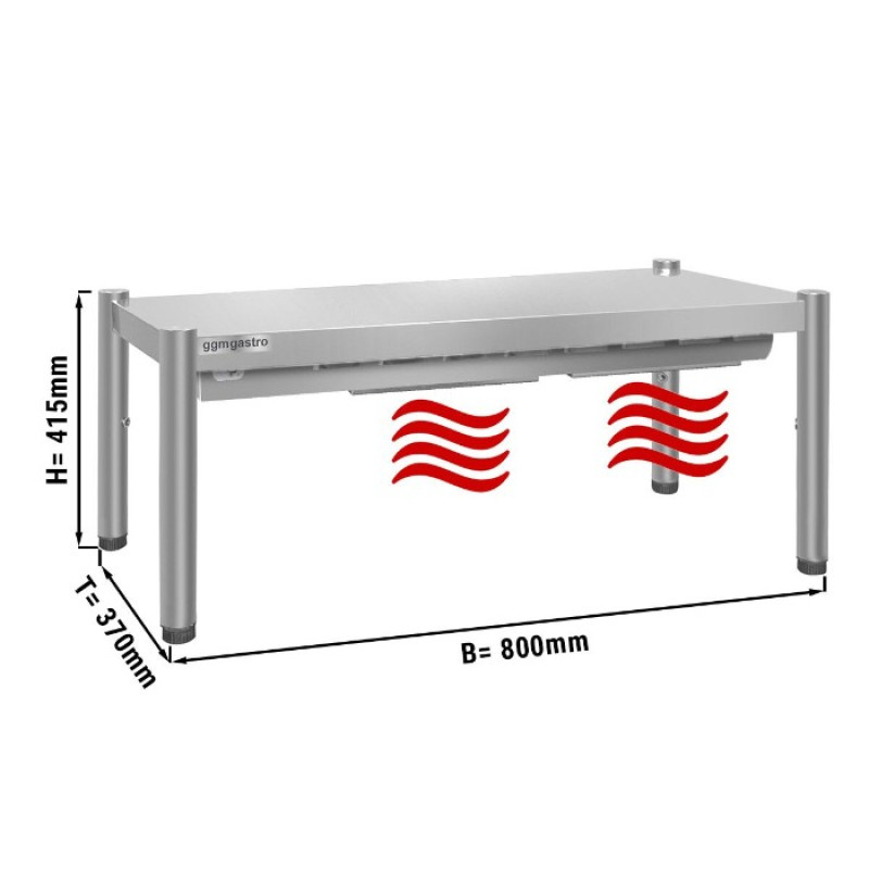 Тепловий міст PREMIUM 0,8 m (висота: 0,4 m / 1 рівень) GGM Gastro AB1K84#KBK7-2