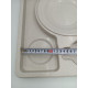 Термопіднос на 6 відділень з замком, 540 x 380 x 120 mm TT--006NL Gastro Plast PE Зелено-кремовий