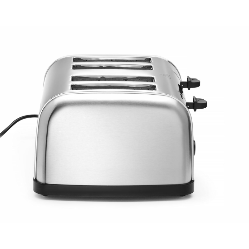 Тостер на 4 тости, 240В/1500Вт, 295x335x(H)180мм 261187 Hendi ABS (Acrylonitril-butadieen-styrene);18/0 Stainless steel;PP (Polypropylene)