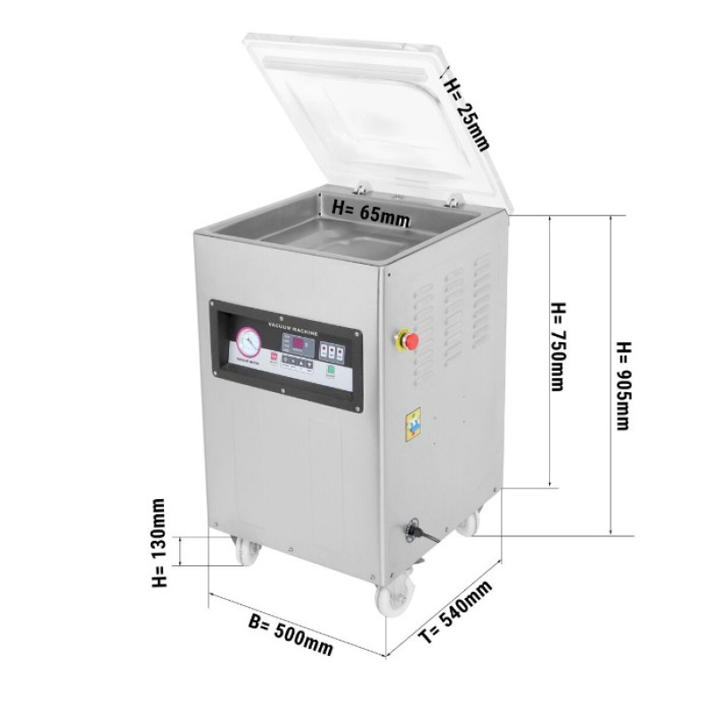 Вакуумний пакувальник 20 м³/год GGM Gastro VMKH-400Z