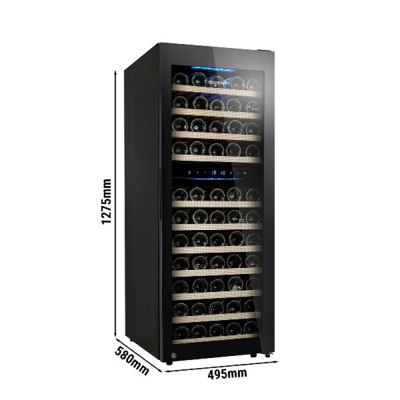Винний холодильник 200 л GGM Gastro WKM200S-2N