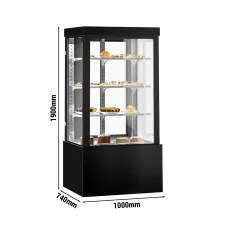Вітрина для кондитерських виробів - 1,0 м GGM Gastro KTG107W