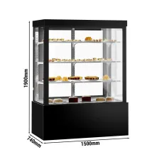 Вітрина для кондитерських виробів - 1,5 м GGM Gastro KTG157W