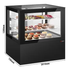 Вітрина для кондитерських виробів 2,01 x 0,79 m GGM Gastro KTVF750