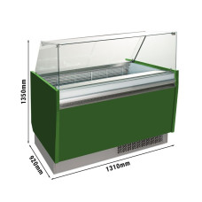 Вітрина для морозива 1,31 x 0,92 м - зелена GGM Gastro ESTI12G
