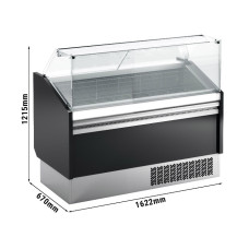 Вітрина для морозива 1,622 x 0,67 м - чорний GGM Gastro ESTI15S-S