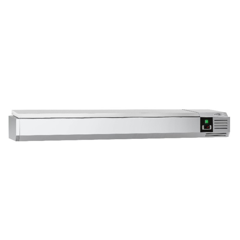 Вітрина холодильна 2000x335мм - 10x GN 1/4 PREMIUM GGM Gastro AGG203END
