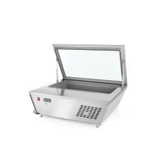 Вітрина морозильна настільна, Arktic, 220-240V/210W, 800x680x(H)670mm 233689 Hendi 18/0 Stainless steel;Hardened glass