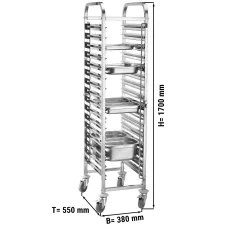 Візок для підносів 16x GN GGM Gastro 1/1 TWH1611N